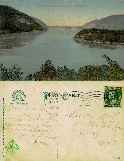 View up Hudson River from West Point