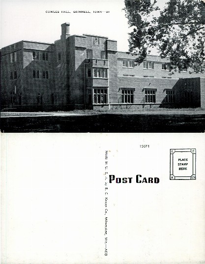 Cowles Hall Building, Grinnell, Iowa