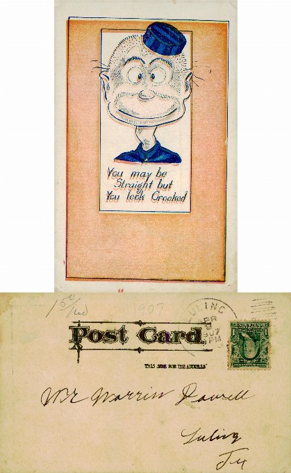 Caricature with Crooked Smile Caption