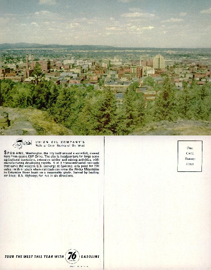 Panoramic View of Spokane Cityscape