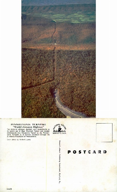 Pennsylvania Turnpike through Mountains