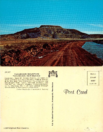 Tucumcari Mountain and Rural Road