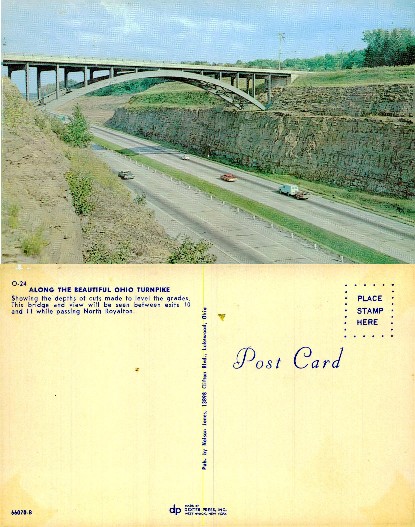 Ohio Turnpike Bridge and Highway Cut