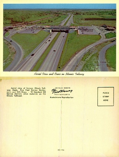 Aerial View of Illinois Tollway Oasis