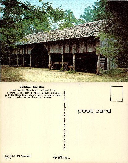 Cantilever Type Barn at Cades Cove