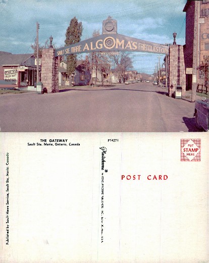 Welcome Arch on City Street