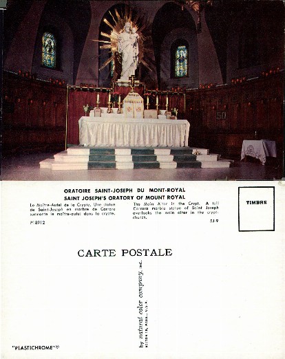Main Altar, Saint Joseph's Oratory Crypt