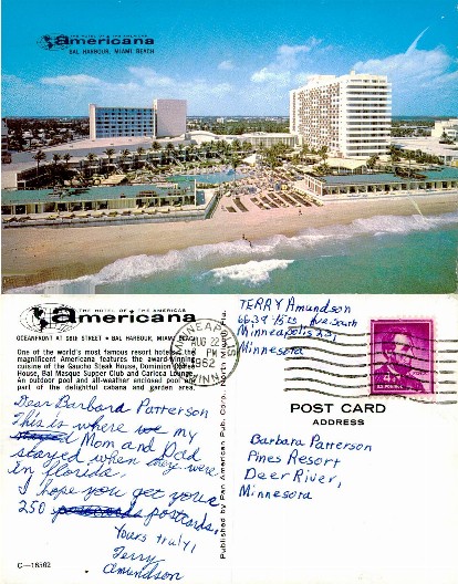 Americana Hotel, Bal Harbour Beach