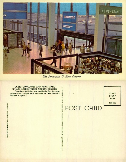 Airport Concourse and News Stand