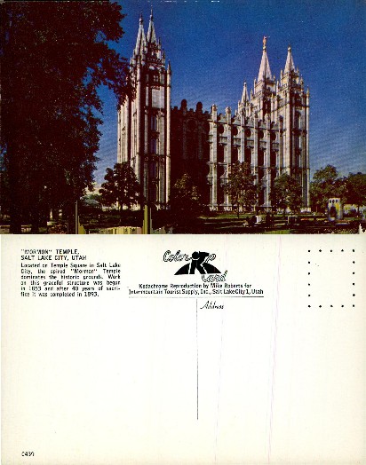 Mormon Temple, Salt Lake City