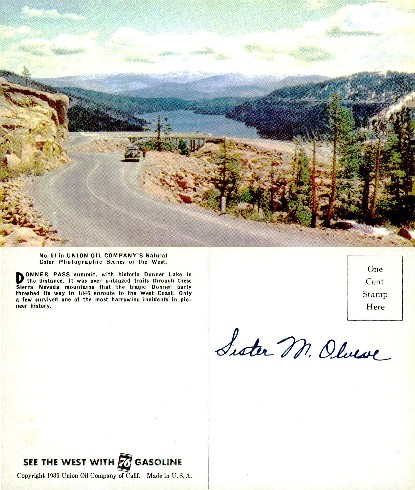 Donner Pass and Donner Lake View