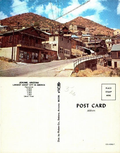 Hillside Street Scene in Ghost Town