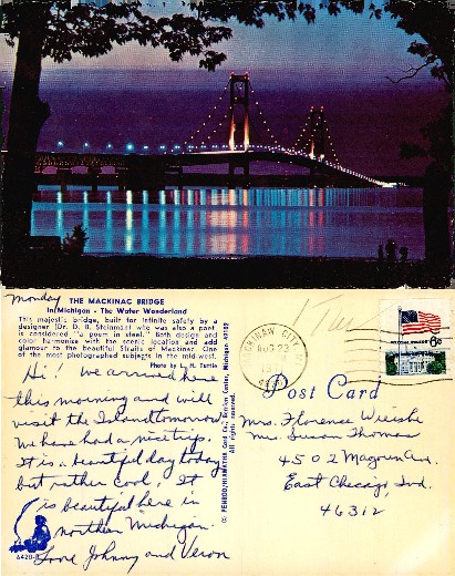 Mackinac Bridge at Night