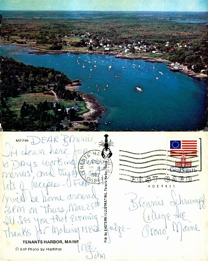 Aerial View of Coastal Harbor Town