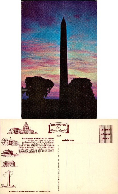 Washington Monument at Sunset
