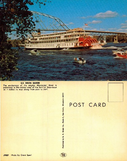 S.S. Delta Queen Steamboat on River