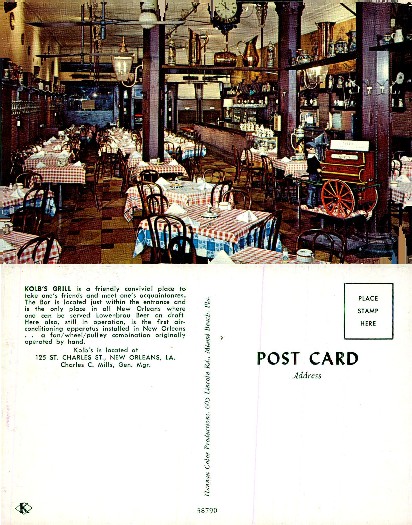 Interior of Kolb's Grill Restaurant