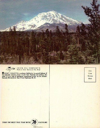 Mount Shasta and Forest Landscape