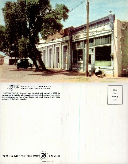 Tombstone Epitaph Building Street Scene
