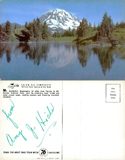 Mt. Rainier and Lake Reflection