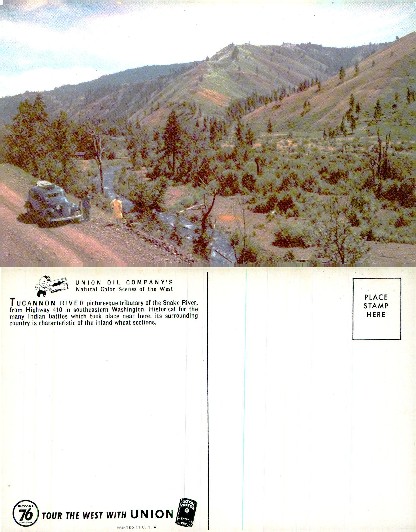 Tucannon River Valley Road and Car