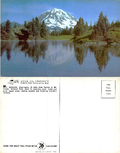 Mount Rainier Reflection in Lake