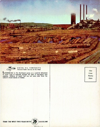 Lumber Mill and Log Pond