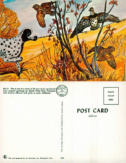 Hunting Dog and Game Birds in Autumn