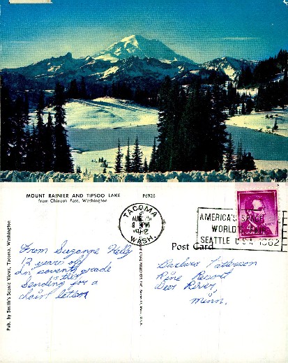 Mount Rainier and Tipsoo Lake