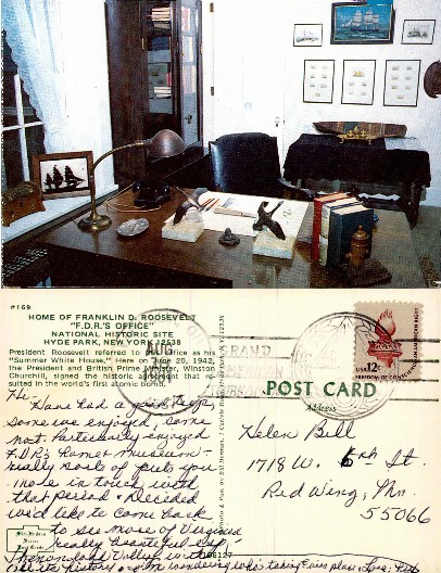 F.D.R.'s Office at Historic Site