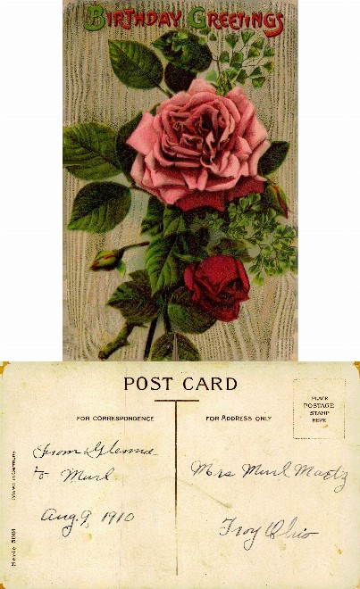 Roses Bouquet with Birthday Greetings