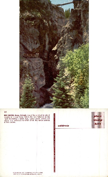 Box Canyon Waterfall and Suspension Bridge