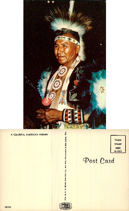 Man in Native American Regalia
