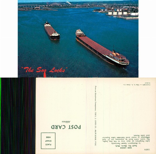Freighters at Soo Locks