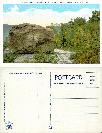 Boulder Rock, Catskill Mountain House Park