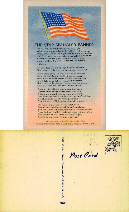 US Flag & National Anthem Lyrics