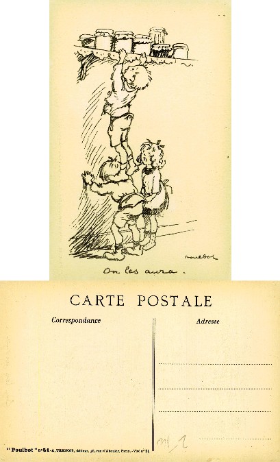 Children Reaching for Jars on a Shelf