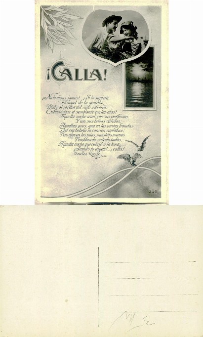 Romantic Couple with Spanish Poem