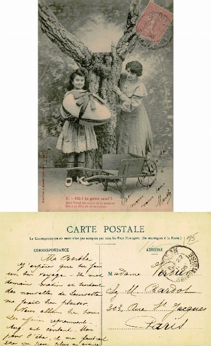 Mother and daughter with large Easter egg