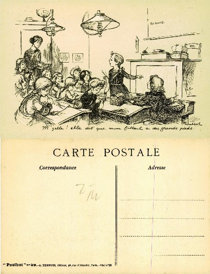 Schoolroom Scene with Students