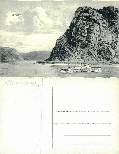 Loreley Rock and Paddle Steamer
