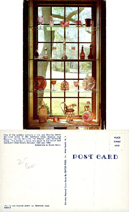 Ruby Sandwich Glass Collection Display
