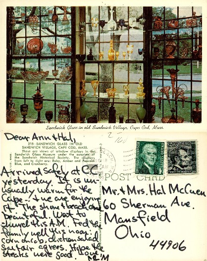 Sandwich Glass Museum Window Display