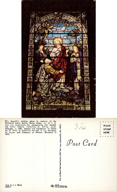 Stained Glass Window: Confession of Christ