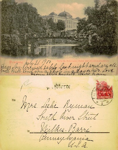 Grand Building and Bridge in Park