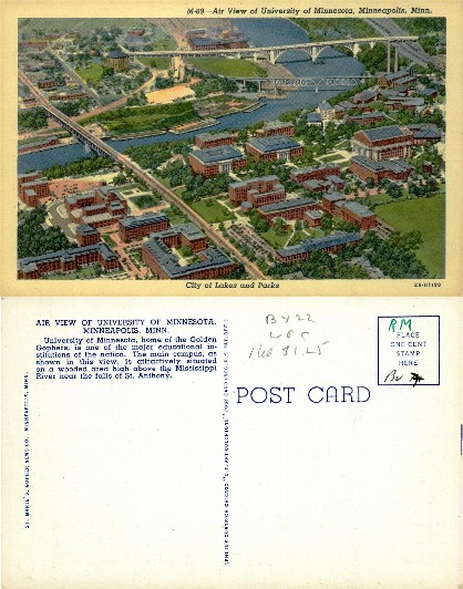 Air View of University of Minnesota Campus