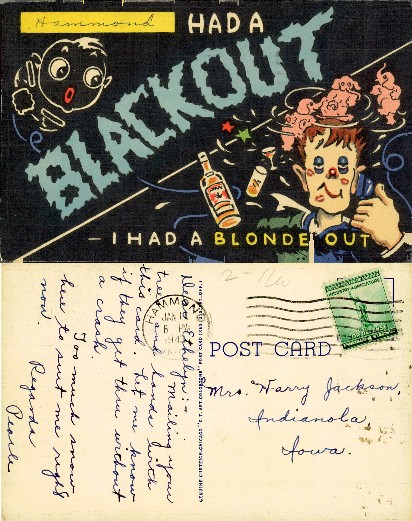 Humorous Blackout / Blonde Out Illustration