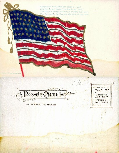 American Flag with Patriotic Poem