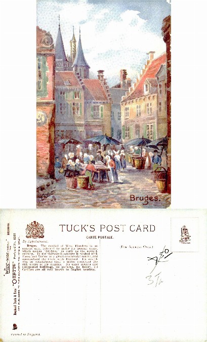 Market Scene in Bruges