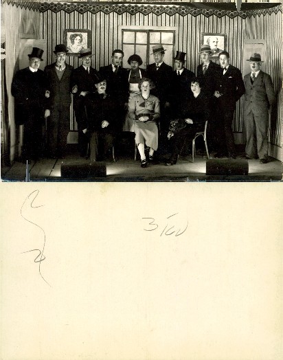 Group Portrait on Stage Set